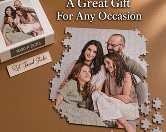 Puzzel met gepersonaliseerde foto, puzzel met familiefoto's, aandenken voor grootouders, activiteit om herinneringen te creëren tijdens een regenachtige dag