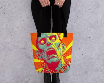 Sac fourre-tout zombie coloré