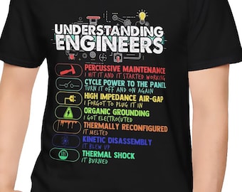 T-shirt Understanding Engineers – T-shirt Gildan 64000, chemise scientifique STEM amusante, cadeau humoristique d'ingénieur, haut graphique Tech Geek