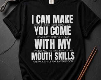 Grappig T-shirt met een quote voor volwassenen, een brutaal en ondeugend tekstshirt, een opvallend statement-shirt, een zwaar geverfd T-shirt, een leuk cadeau voor een vrijgezellenfeest.
