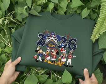 Disney Treasure Cruise 2026 Embroidered Crewneck, Mickey and Friends Nautical Apparel, Disney Cruise Line Family Vacation Sailing Gift Top