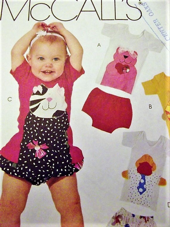 Baby Girl Clothes Pattern Animal Appliques T Shirts Shorts Etsy