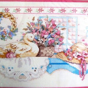 Dimensions du kit de point de croix compté, Pretty Country Collectibles 3664, 34 x 20 cm, entièrement scellé