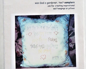 But the Fruit of the Spirit Is Embroidery Pattern, Penni's from Heaven pfh 14.3 Was God a Gardener, Inspirational Wall Hangings Pillow Tops