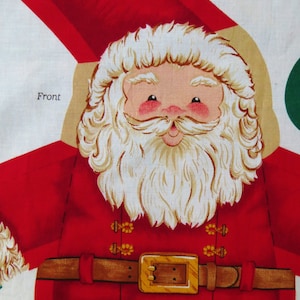 St Nicholas Soft Sculpture Fabric Panel to Cut Sew and Stuff, Cranston VIP &#39;Twas the Night Before Christmas Santa and Doll