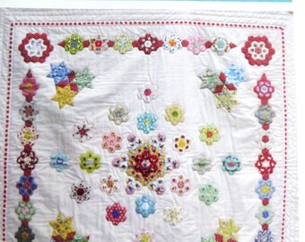 Weeny World Quilt Pattern, Rae Telfer Australia, Flowers and Stars, Rare