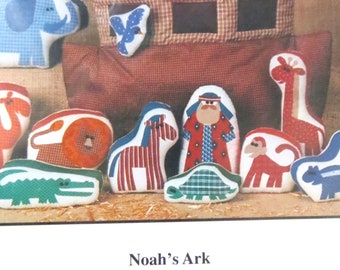 Noah's Ark Pattern to Sew 10 Soft Stuffed Animal Toys and Ark Carrying Case, Soft Stuff 145