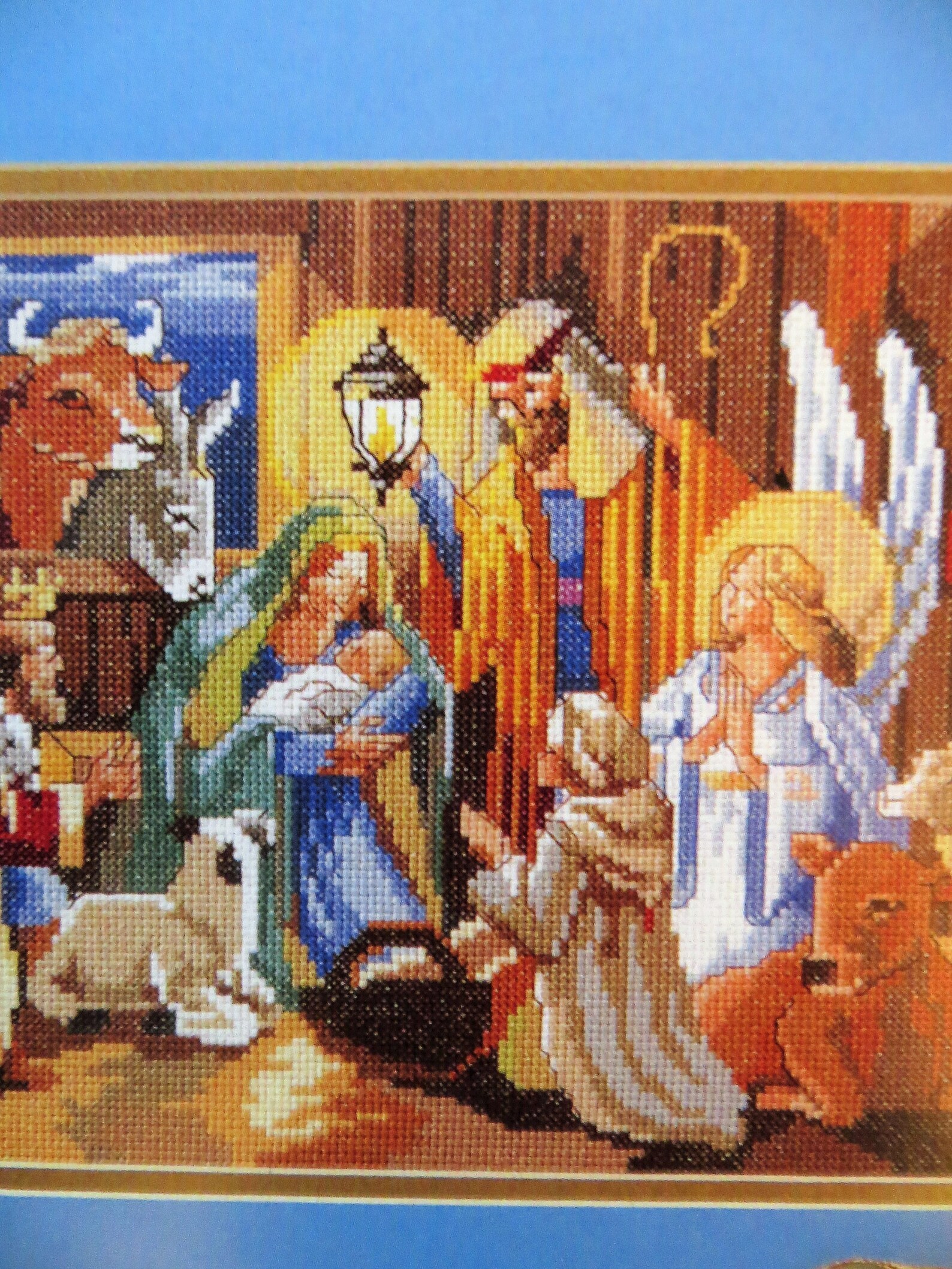 Christmas Nativity Counted Cross Stitch Kit Vintage Bucilla Etsy