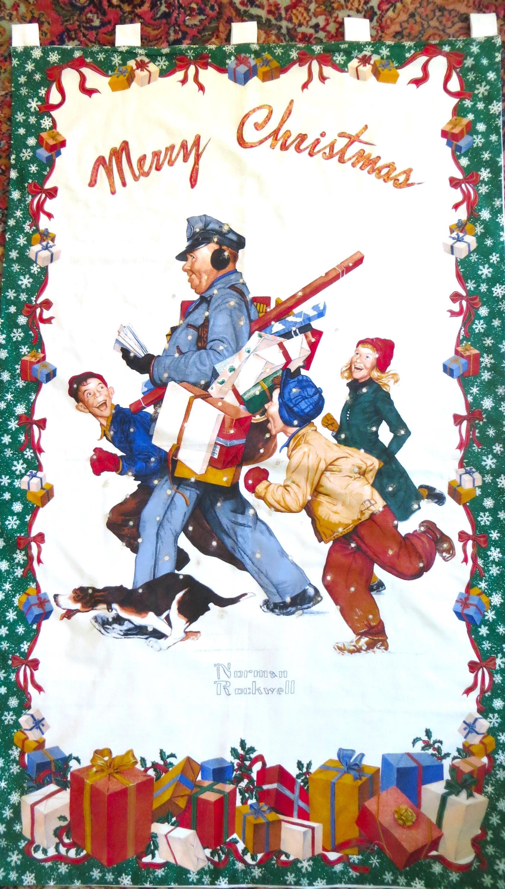 Norman Rockwell ジョリーポストマン 　メリークリスマス Norman Rockwell 