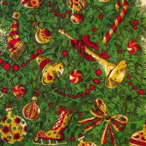 Deadstock Kay Dee Christmas Tea Towel, vintage Handprints signed Deardon Linen Towel, Christmas Ornaments Boho Holiday decor,  has sticker