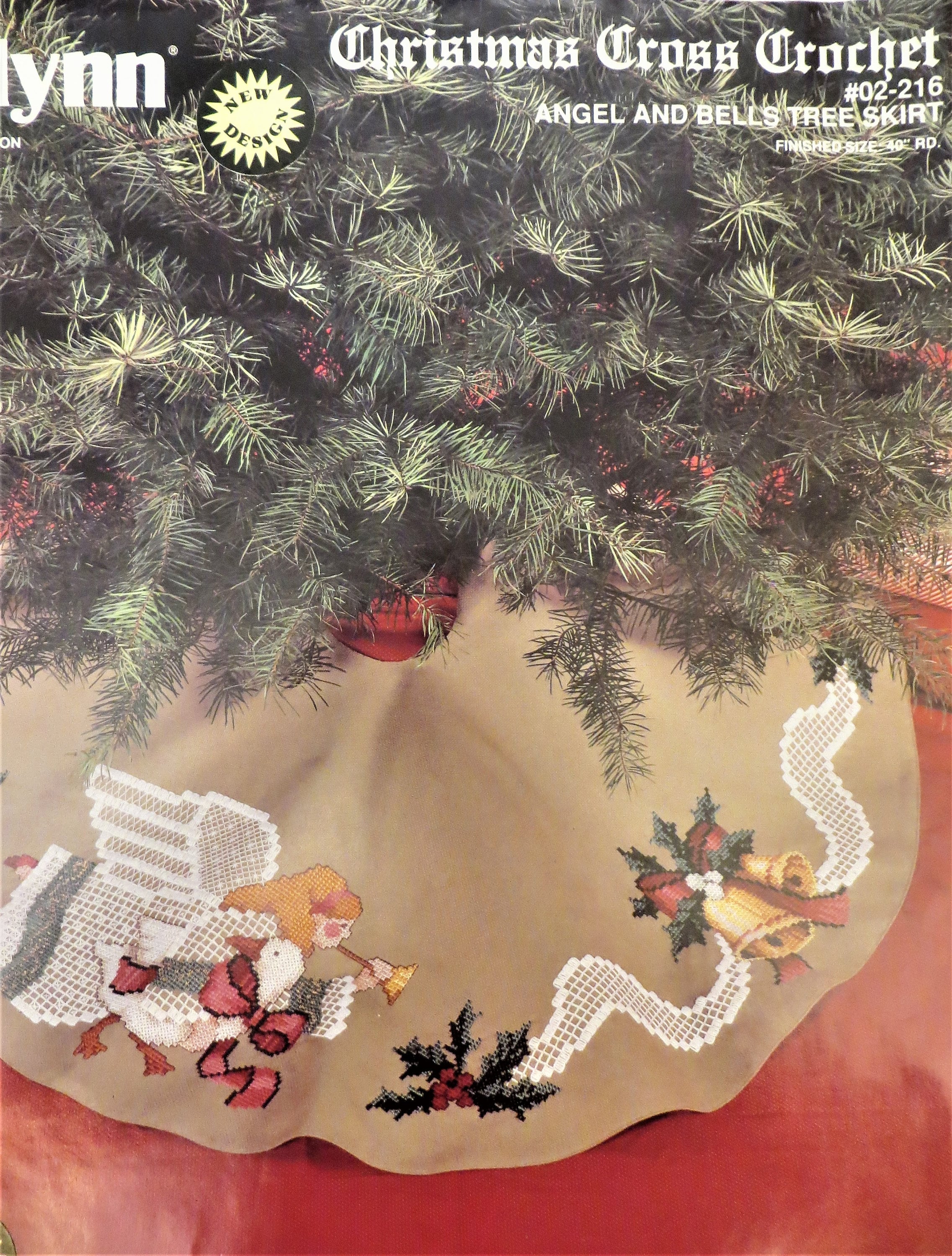 Angel Christmas Tree Skirt Cross Stitch Kit Janlynn 02216 Etsy