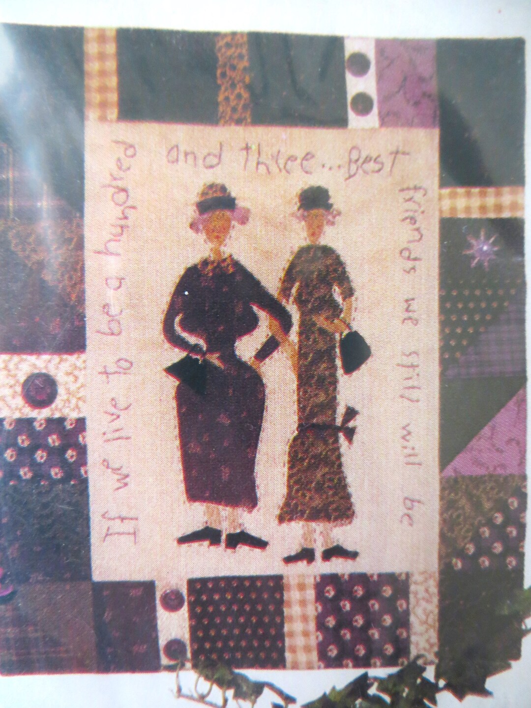 Best Friends Sandy Gervais Wall Quilt PATTERN Plus Fabrics, Pieces From ...
