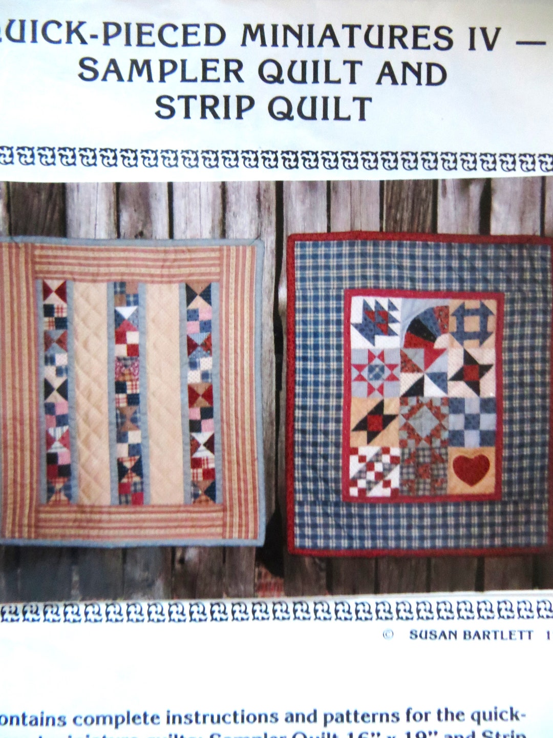Mini Quilt Pattern: Sampler & Strip Quilts, Quick-pieced Miniatures IV ...