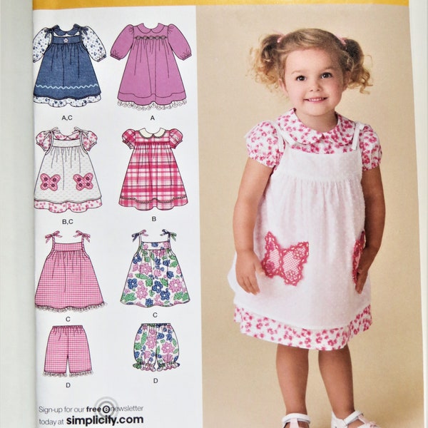 Pinafore Dress Pattern Girls Etsy