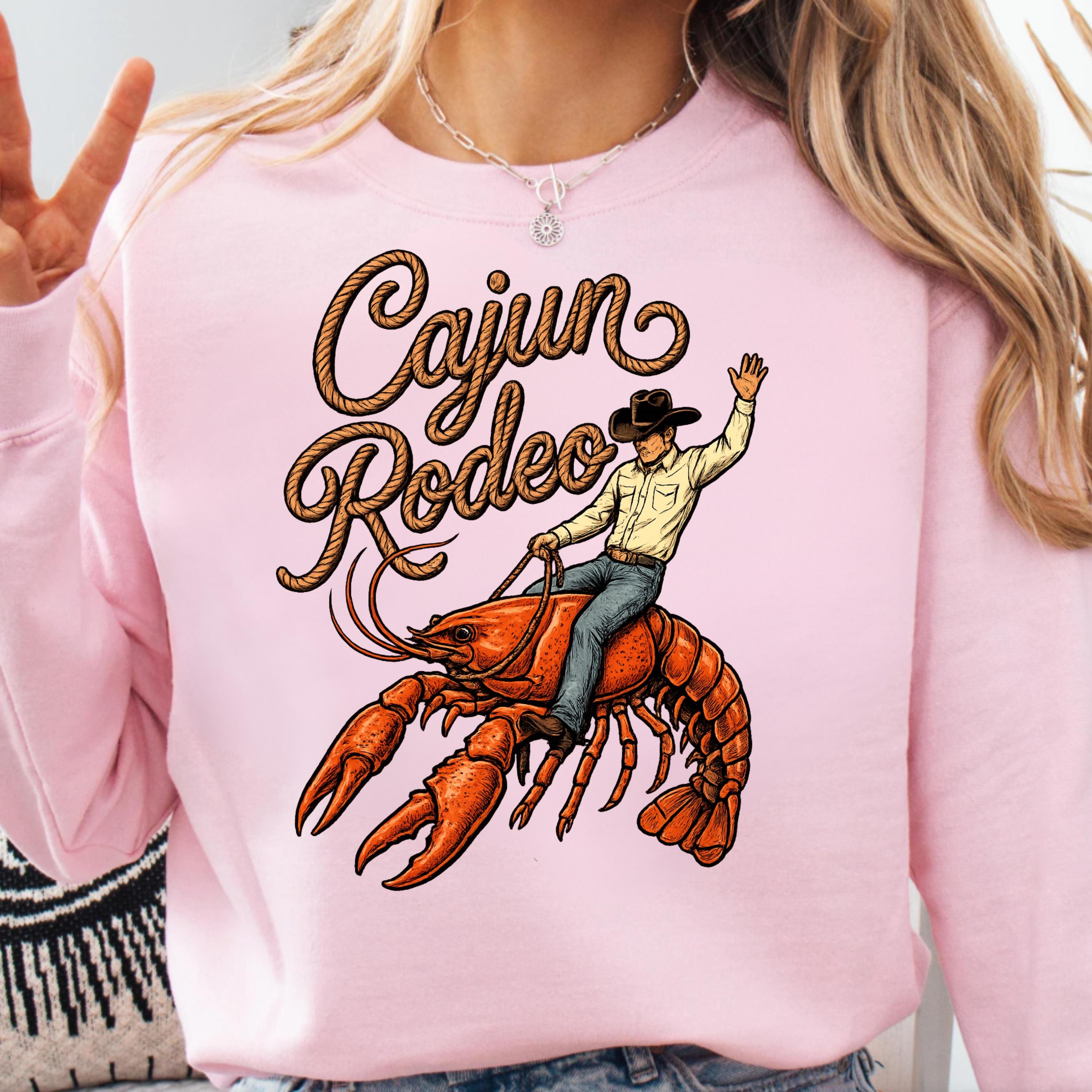 Cajun Rodeo Crawfish PNG | Cowboy Riding Crustacean Graphic | Western ...