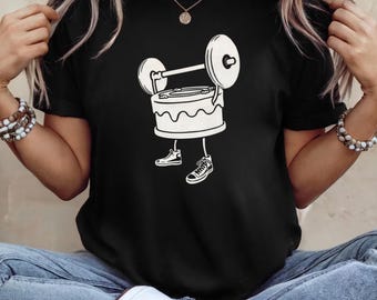 Dona de levantamiento de pesas PNG / Diseño divertido de camiseta de gimnasio / Gráfico de camiseta de entrenamiento / Camiseta humorística de gimnasio / Descarga digital