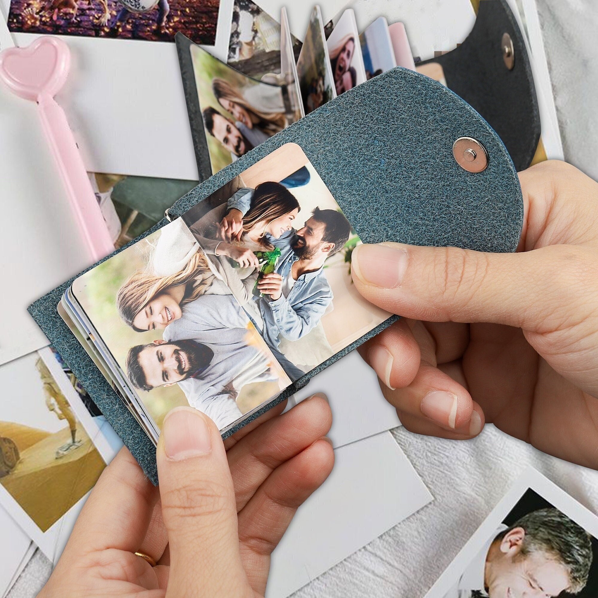 Mini Photo Album Keychain Personalized Gifts for Dad, Gifts From Daughter  to Dad, Christmas Gifts for Dad, Fathers Day Gift 
