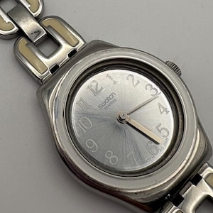 Swatch YSS254G “white Chain” Ladies Irony Watch – Stainless  display picture 1