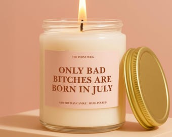 July Birthday Candle, July Birthday Gifts, Cancer Gifts Leo Gifts, Birthday Gifts For Her, Best Friend Birthday Gift