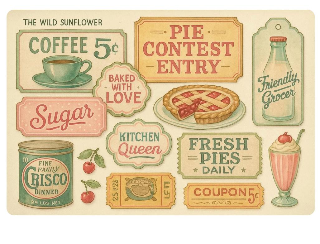 1950s Retro Kitchen Junk Journal Kit – Printable Vintage Ephemera ...