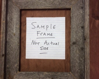 Standard 5x7 Barn Wood Picture Frame, Hand Crafted One at a Time.