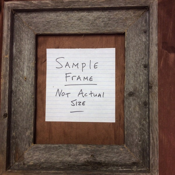 Standard 5x7 Barn Wood Picture Frame, Hand Crafted One at a Time.