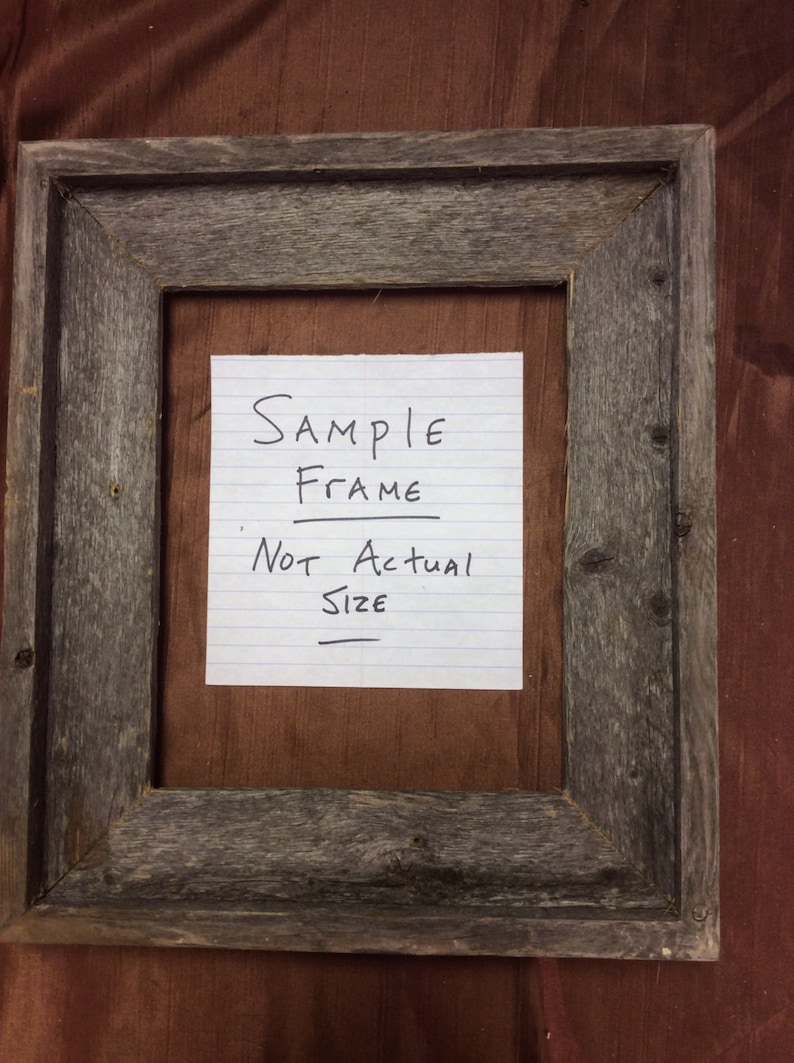 Standard 16x24 Barn Wood Picture Frame Hand Crafted One At A Image 0