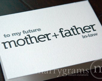 Wedding Card To Your Future Mother And Father In Law Parents Etsy