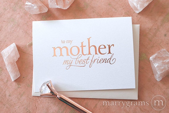 Styled Gold Wedding Cards To My Mommy Wedding Card Gold Foil To My Mommy Card To My Mommy
