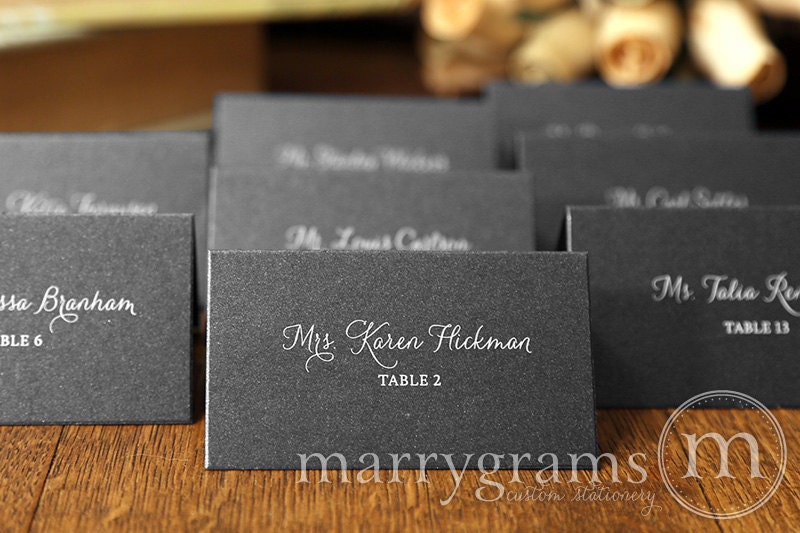 Fancy Wedding Place Cards Wedding Escort Cards Custom Etsy