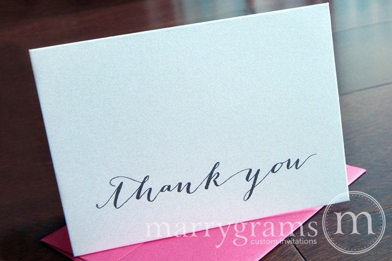 Wedding Thank You Cards Bridal Shower Thank You Notes or Etsy