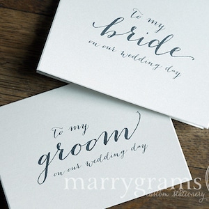 Rustic Wedding Card to Your Bride or Groom on Your Love Note to Future Husband or Wife Card Our Handwritten Style CS09 Wedding Day