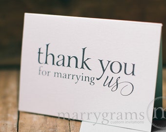 Wedding Card to Your Officiant - Thank You for Marrying Us - Priest, Rabbi, Deacon Note Card to go w/ Gift - CS08