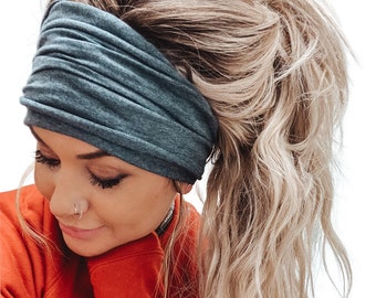 Antonia York Girls 3 Pack Cotton Headbands Stretchy Elastic Head Wraps