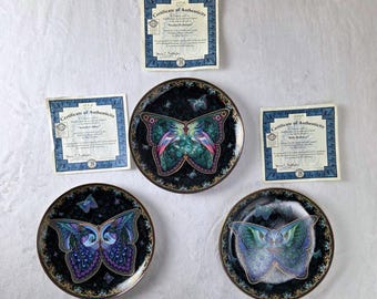 Bradford Exchange, lot de 3 papillons ailes enchantées de collection Oleg Gavrilov