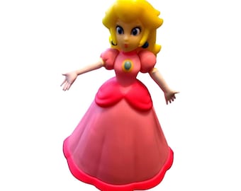 Figurine princesse pêche Nintendo rose, jouet de collection Super Mario Bros 1523KT01