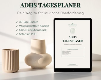 Planer dnia dla osób z ADHD – kreatywny chaos | Struktura bez przytłoczenia | PDF po niemiecku