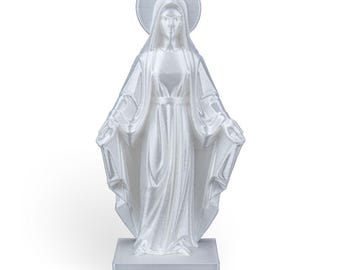 Holy Mary Statue – Virgin Mary Figurine for Home Prayer & Decor