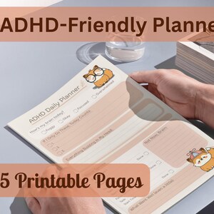ADHD Daily Planner Printable | Neurodivergent Support, Overwhelm Reset ...