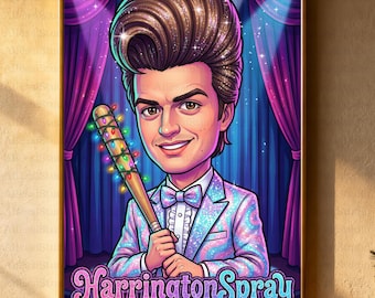 Retro 80s Babysitter PNG, Vintage Hawkins Thriller Sublimation Design, Scoops Hair Spray Sticker, 90s Nostalgia Fan Art DTF Download