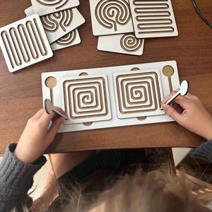 Interhemispheric Brain Board Laser Cut File | Montessori Educational Game (Digital Download)