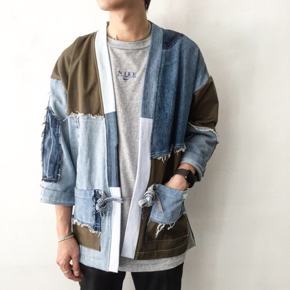 long denim kimono