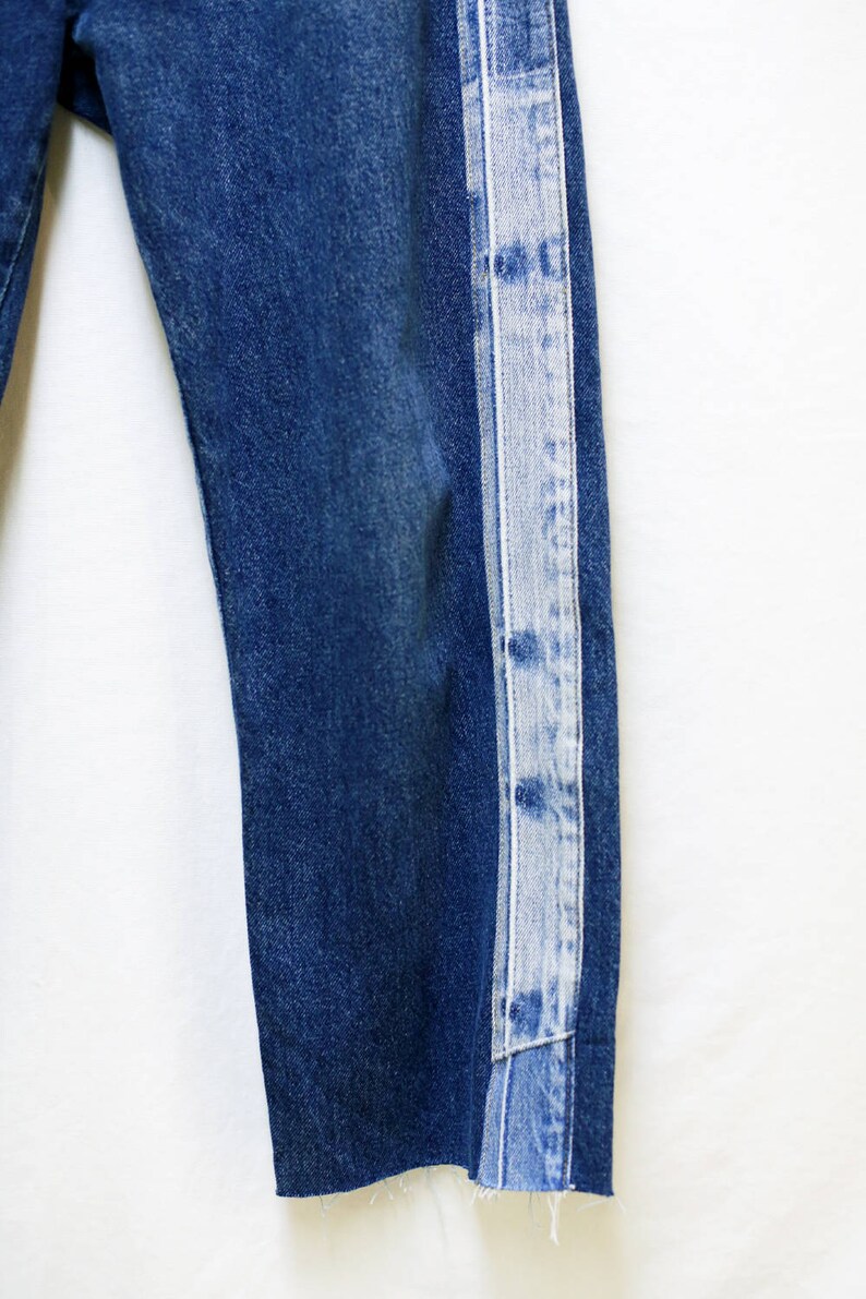 Remade Denim Stripe Jeans image 4
