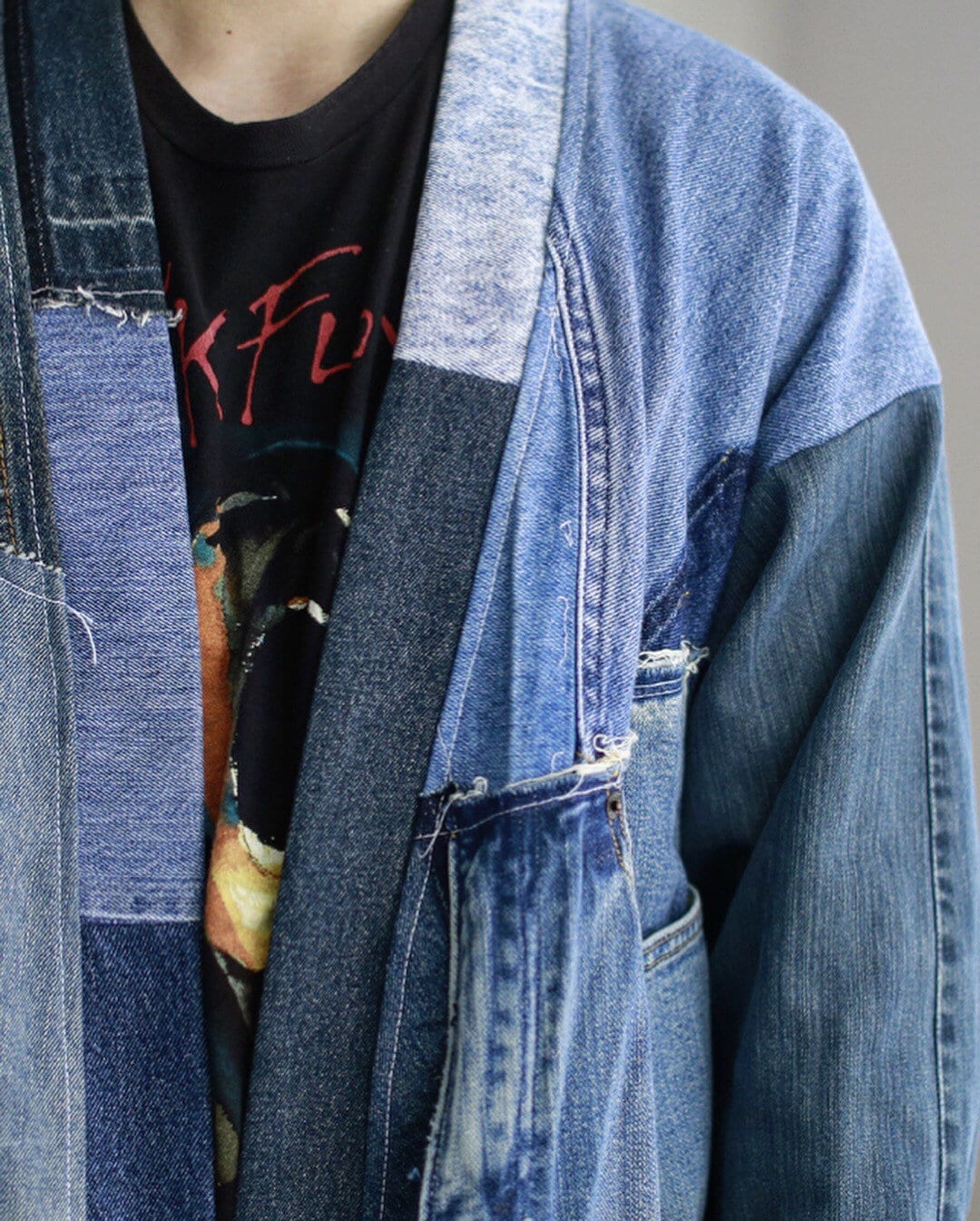 FirstEditionDesign Denim Crazy Patchwork Jacket