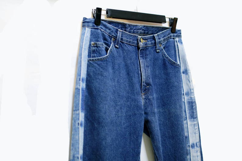 Remade Denim Stripe Jeans image 3