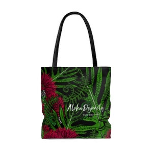 Ohia Lehua Hawaiian Print Tote Bag