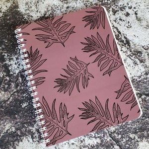 Laua'e Hawaiian Fern Print Notebook - Lined Pages, Notebook Interior