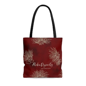 Red Ohia Lehua Watercolor Tote Bag