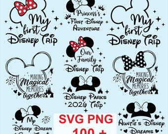 Disneyland 2026 SVG PNG BUNDLE,Family Trip 2026 Png,Family Vacation 2026,Magical Kingdom,Mouse Head Design,Holiday Trip Svg Png,Friends Trip