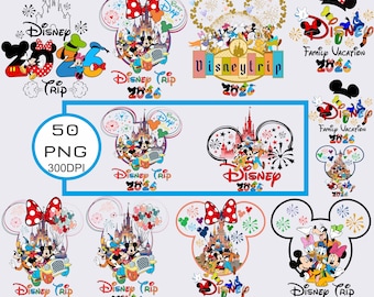 Disney Mega Bundle, Family Trip 2026 Svg, Family Vacation 2026, Magical Kingdom, Mouse, Vacay Mode, Family Trip Sublimation , Trip 2026